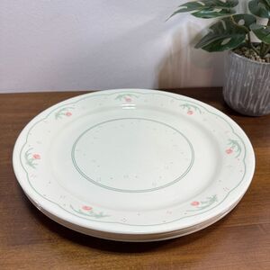 Corelle By Corning Calico Rose Dinner Plates Set of 4 Dishes 10"